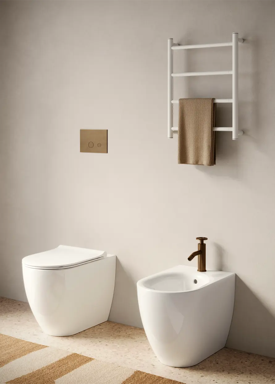 Sfera — WC et bidet au sol 55