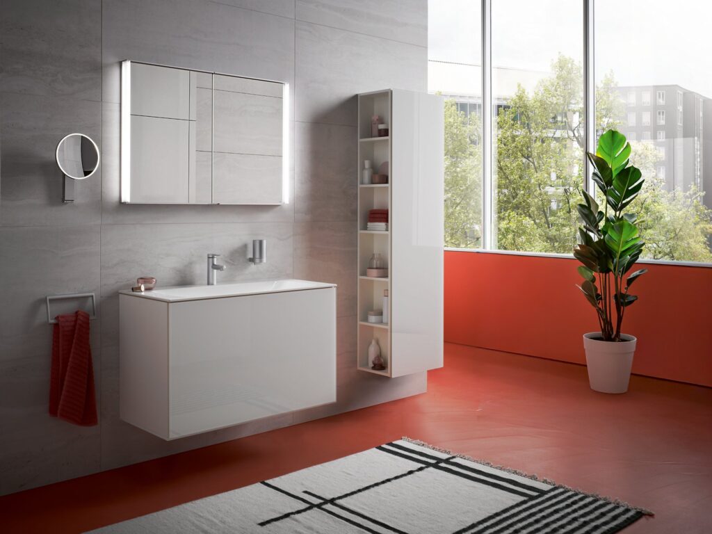 X-Line avec miroir et accessoires Plan