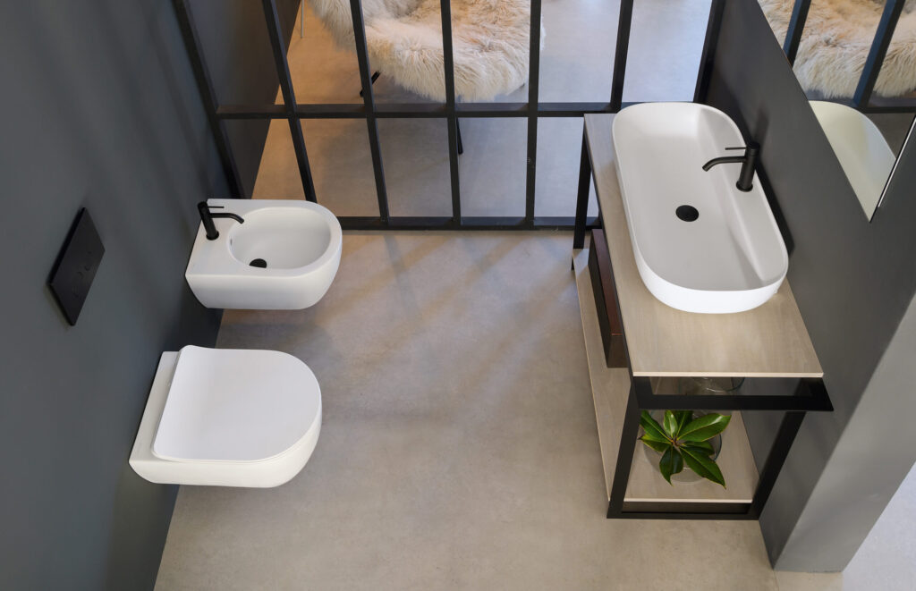 Glam — WC suspendu Twist 5201TW et bidet 5202