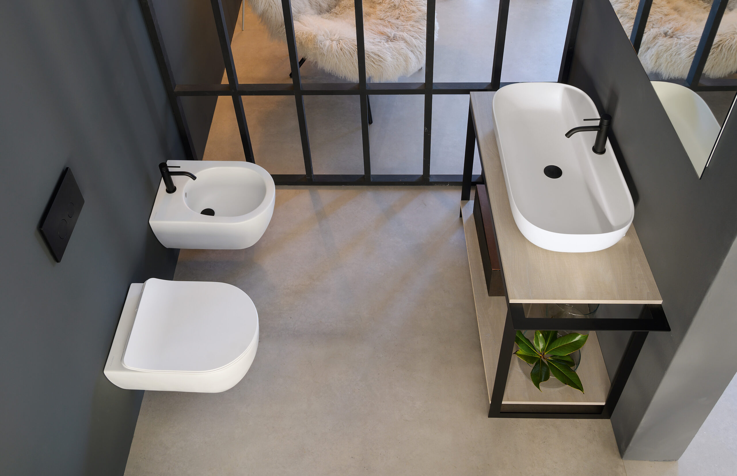 Glam — WC suspendu Twist 5201TW et bidet 5202