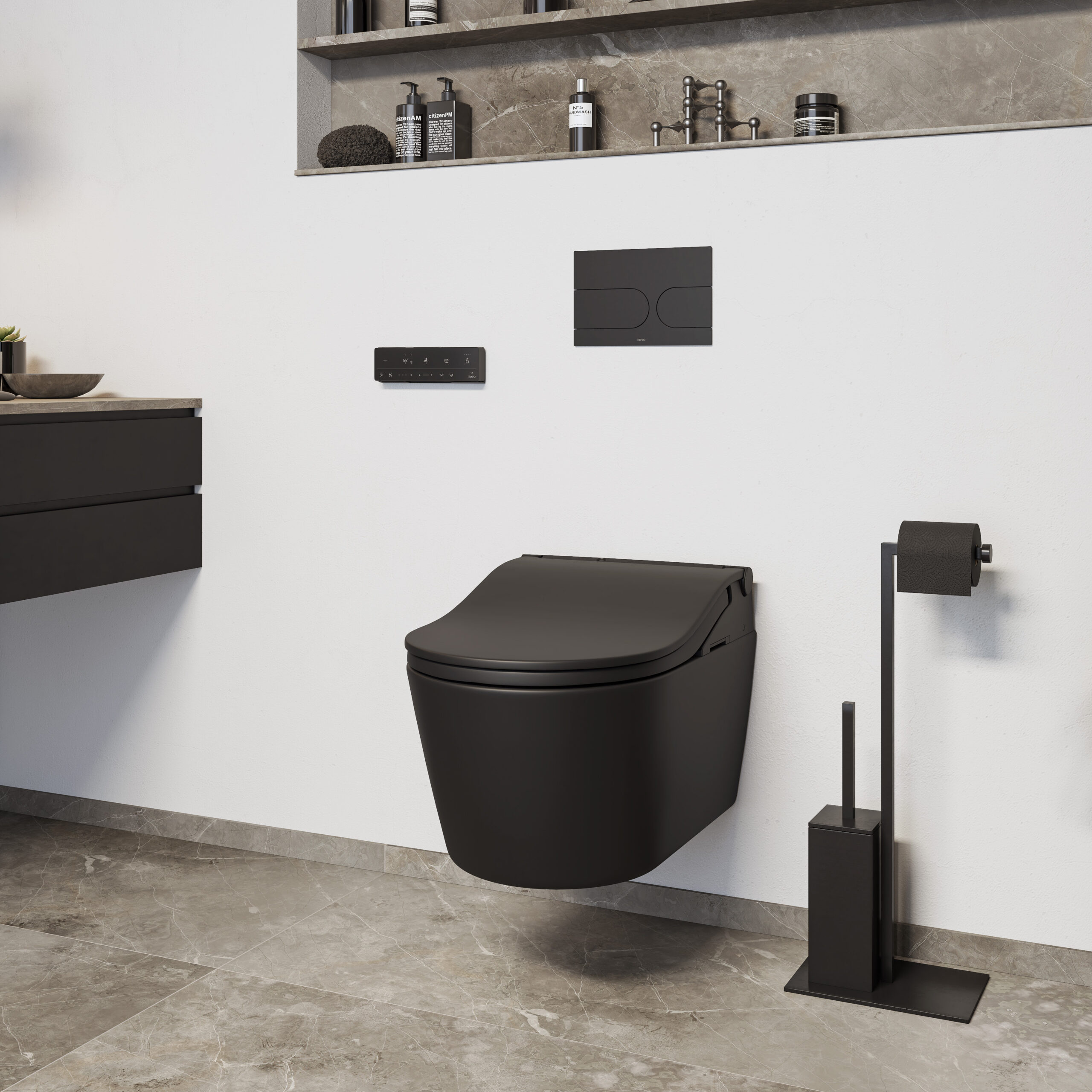 WASHLET RW blanc mat — détail