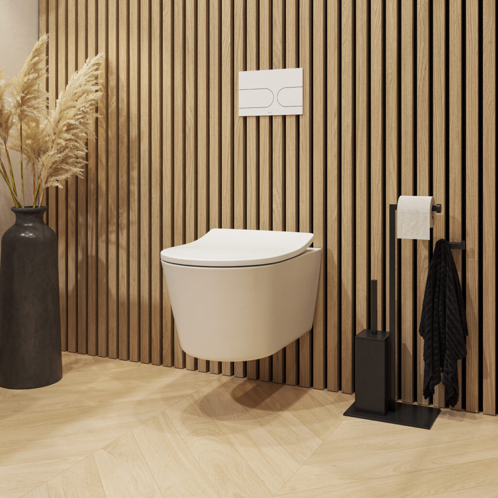 WC RP suspendu noir mat